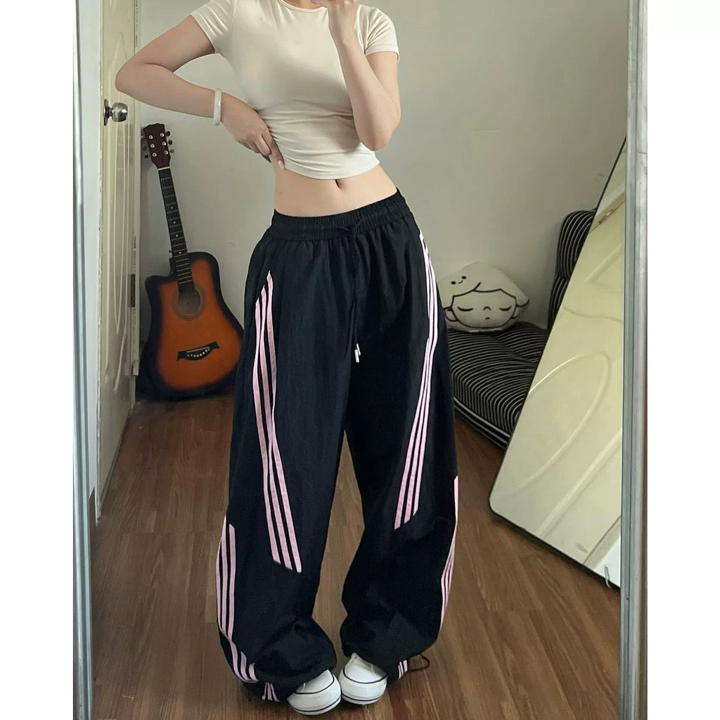 Pinkline Stripe Track Pants