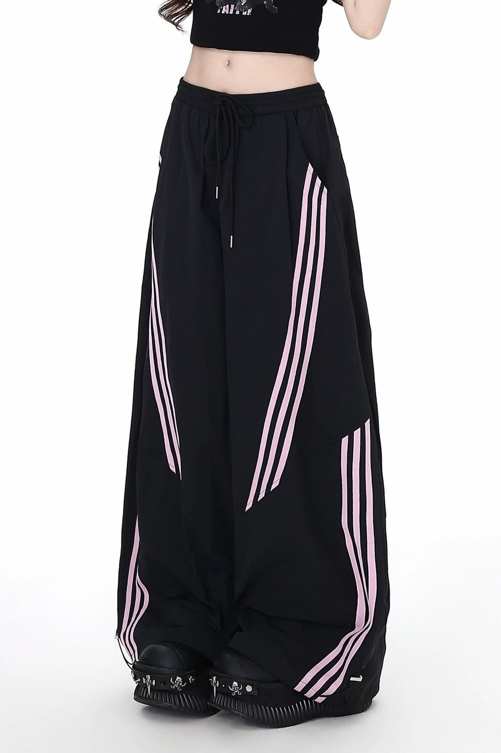 Pinkline Stripe Track Pants