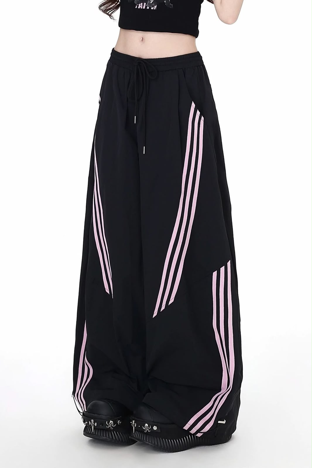 Pinkline Stripe Track Pants